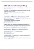 GEB 3213 Hayes Exam 3 &lpar;Ch 5 & 6&rpar;Questions and Answers Fully Solved 100&percnt;