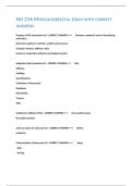NU 216 MUSCULOSKELETAL EXAM WITH CORRECT ANSWERS 