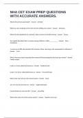 NHA CET EXAM PREP QUESTIONS WITH ACCURATE ANSWERS&period;