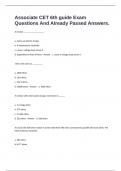 Associate CET 6th guide Exam Questions And Already Passed Answers&period;