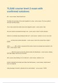 TLSAE course level 2 exam with confirmed solutions