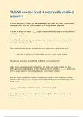 TLSAE Course Bundled  Exam With Answers