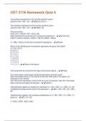 CET 3116 Homework Quiz 5 Questions and Answers 100&percnt; Verified