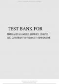 TEST BANK FOR MARRIAGES & FAMILIES&colon; CHANGES &comma; CHOICES&comma; AND CONSTRAINTS BY NIJOLE V&period; BENPKRAITIS