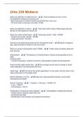 Urbs 230 Midterm Questions and Answers 100&percnt; Verified