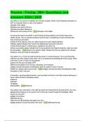Trauma - Fisdap Exam &lpar;Latest Update 2024 &sol; 2025&rpar; Questions and Answers &vert;100&percnt; Verified Correct Answers &vert; complete solution &vert; Grade A&plus;