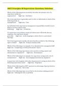 DSST Principles Of Supervision&colon; Questions&sol;Solutions