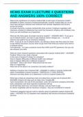 HCMG EXAM 3 LECTURE 4 QUESTIONS AND ANSWERS 100&percnt; CORRECT