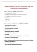 NUTR 3330 NEW EXAM WITH QUESTIONS AND 100&percnt; CORRECT DETAILED ANSWERS 