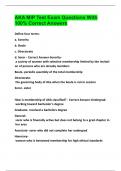 AKA MIP Test Exam Questions With 100&percnt; Correct Answers  2025