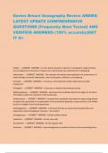 Davies Breast Sonography Review ARDMS&vert;  LATEST UPDATE COMPREHENSIVE  QUESTIONS &lpar;Frequently Most Tested&rpar; AND  VERIFEID ANSWERS &lpar;100&percnt; accurate&rpar;&vert;GET IT  A&plus; 