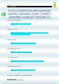 FCCN 2 QUESTIONS WITH DETAILED  VERIFIED ANSWERS &lpar;100&percnt; CORRECT  ANSWERS&rpar; &sol;ALREADY GRADED A&plus;
