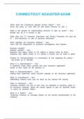 CONNECTICUT ADJUSTER EXAM&period;