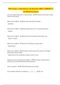 PSS Exam 1 Questions all Solved 100&percnt; CORRECT&sol; Verified Answers
