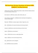 PSS Final Exam Review Questions all Solved 100&percnt; CORRECT&sol; Verified Answers