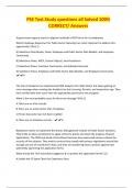 PSS Test Study questions all Solved 100&percnt; CORRECT&sol; Answers