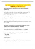 PSS 3309 Final Exam Questions all Solved 100&percnt; CORRECT&sol; Verified Answers