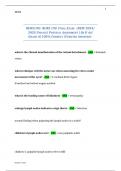 NURS190&sol; NURS 190  FINAL EXAM&colon;  &lpar;NEW 2024&sol; 2025 UPDATE&rpar; PHYSICAL ASSESSMENT &vert; QS & AS&vert; GRADE A&vert; 100&percnt; CORRECT &lpar;VERIFIED ANSWERS&rpar;-