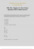 FRL 301 - Chapter 14 - Part 2 Exam Questions With Verified Answers
