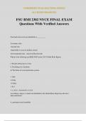 FSU RMI 2302 NYCE FINAL EXAM Questions With Verified Answers