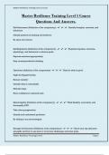 Master Resilience Training Level 1 Course Questions And Answers&period;