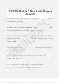 CM 2116 Module 3 Quiz 2 with Correct  Answers