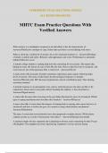 MHTC Exam Practice Questions With Verified Answers