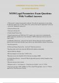 N5350 Legal Parameters Exam Questions With Verified Answers