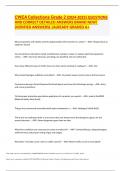 CWEA Collections Grade 2 &lpar;2024-2025&rpar; QUESTIONS AND CORRECT DETAILED ANSWERS BRAND NEW&excl; &lpar;VERIFIED ANSWERS&rpar; &vert;ALREADY GRADED A&plus;