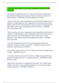 Pesticide Applicator Core Test Questions With Verified  Answers