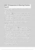 ASE T5 Suspension & Steering Practice Test -1 Questions