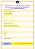 EVOC EXAM AND COMPLETE CORRECT  DETAILED ANSWERS &vert;ALREADY GRADED A&plus;  LATEST UPDATE &vert; 2024-2025