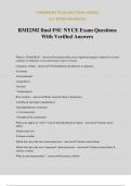 RMI2302 final FSU NYCE Exam Questions With Verified Answers