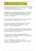 OPSEC Fundamentals Final Exam Questions and Answers A&plus; Guide