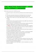 CMC PRACTICE QUESTIONS &ndash; AACN 