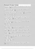 Domain III Jean Inman - Questions with Explanations of Answers