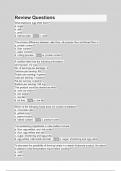 Domain Review Questions with Explanations of Answers