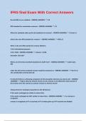 IFRS final Exam With Correct Answers