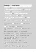 Domain 1 - Jean Inman Questions with 100- correct answers