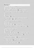 Domain 1 Questions with Explanations of Answers