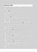 Domain 3 & 4 Questions with Explanations of Answers