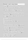 Domain 3 and 4 Jean Inman - Questions with Explanations of Answers