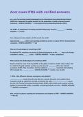 Acct exam IFRS with verified answers