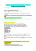 BSN425&colon; Gerontological Nursing Exam&vert;Questions with Correct Answers&vert; Verified&vert; Latest Update