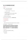 Samenvatting&lowbar; Toegepaste biologie&lowbar; inleiding&lowbar; Homeostase
