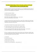 PHARM HESI PRACTICE EXAM LATEST UPDATE &lpar;QUESTIONS AND ANSWERS&rpar; 2025