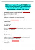N582 Exam 1 Latest Update 2024-2025 Actual Exam from Credible Source with 150 Questions and 100&percnt; Verified Detailed Correct Answers Guaranteed A&plus; Approved by Professor