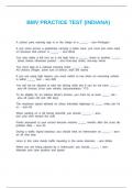BMV PRACTICE TEST