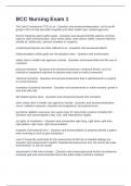 BCC Nursing Exam 1 Questions and Correct Answers