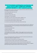 NCLEX Prioritization and Delegation exam Questions and Correct Answers &lpar;100&percnt; COMPLETE ANSWERS&rpar; ALREADY GRADED A&plus; &vert; 100&percnt; satisfaction guarantee